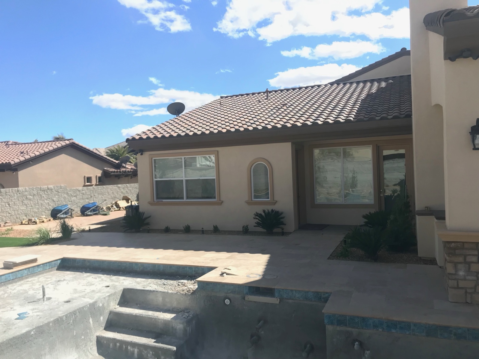 Completed landscaping project by Unique-Scape & Design in the Las Vegas Valley