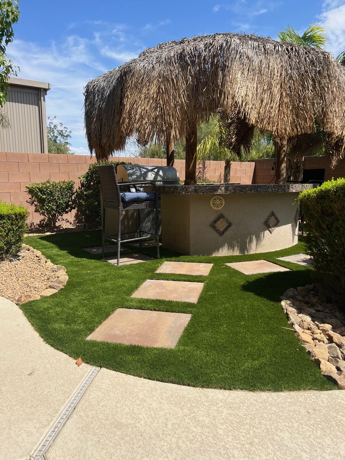 Landscape install project by Unique-Scape & Design in the Las Vegas Valley